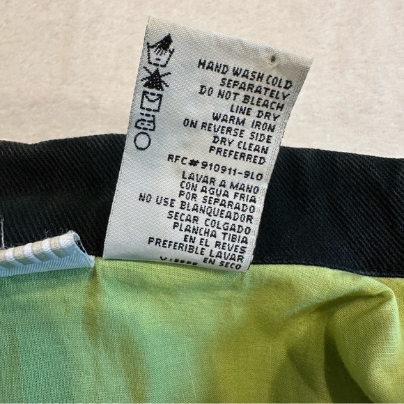 EU Vintage White Stag Floral Embroidered Black Denim Jacket - Picture 9 of 14